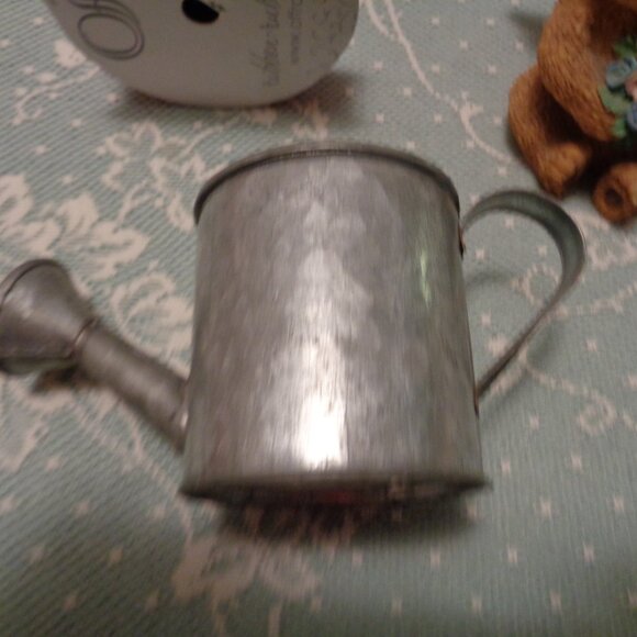 GIRL BEAR FIGURINE W ANGEL WINGS PINK RIBBON WATERING CAN LOT - Picture 5 of 7